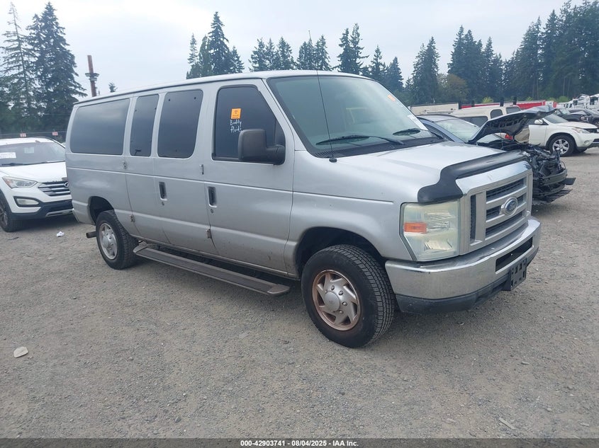 2010 Ford E-350 Super Duty Xl/Xlt silver wagon gasoline 1FBNE3BL5ADA51881 photo #1