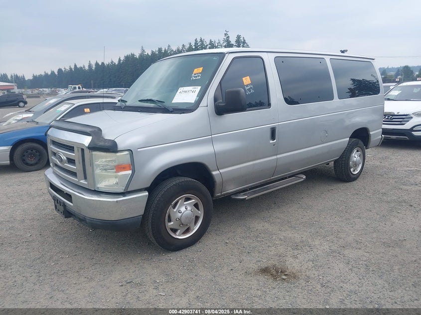 2010 Ford E-350 Super Duty Xl/Xlt silver wagon gasoline 1FBNE3BL5ADA51881 photo #3