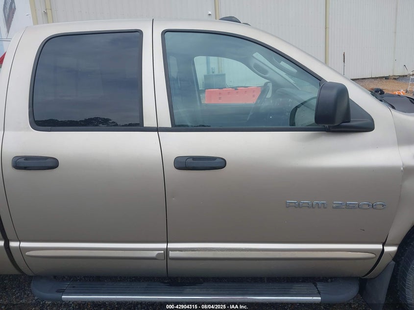 2003 Dodge Ram 2500 Slt/Laramie/St VIN: 3D7KA28673G709945 Lot: 42904315