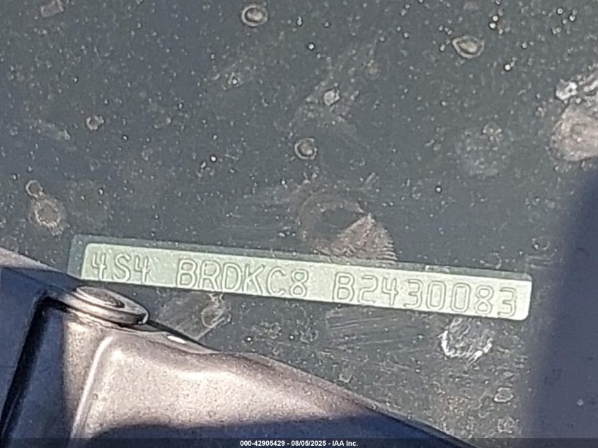 2011 Subaru Outback VIN: 4VRDKC8B2430083 Lot: 42905429