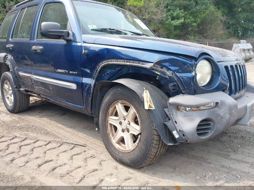 2002 Jeep Liberty Sport VIN: 1J4GL48K42W346923 Lot: 42905778