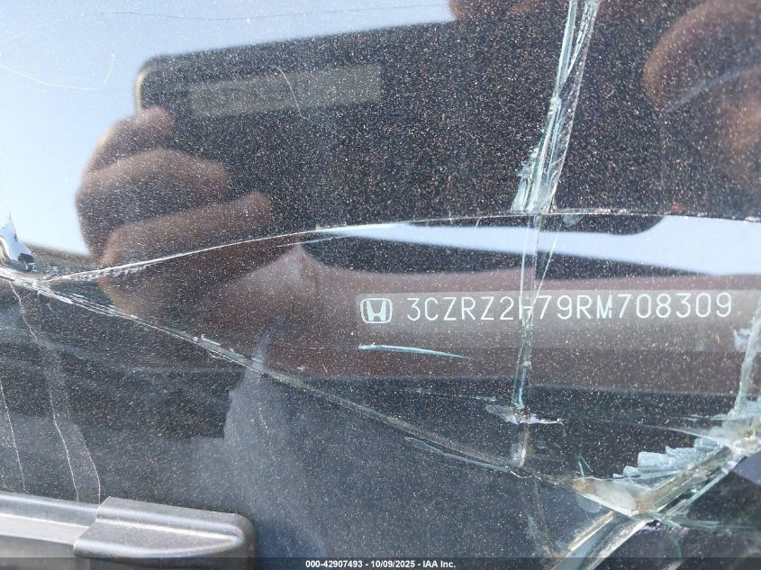 2024 Honda Hr-V Awd Ex-L/Awd Ex-L W/O Bsi VIN: 3CZRZ2H79RM708309 Lot: 42907493