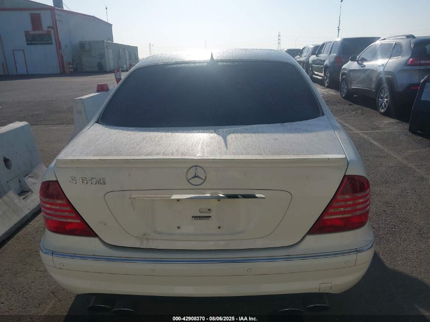 2003 Mercedes-Benz S 600 VIN: WDBNG76J63A344813 Lot: 42908370