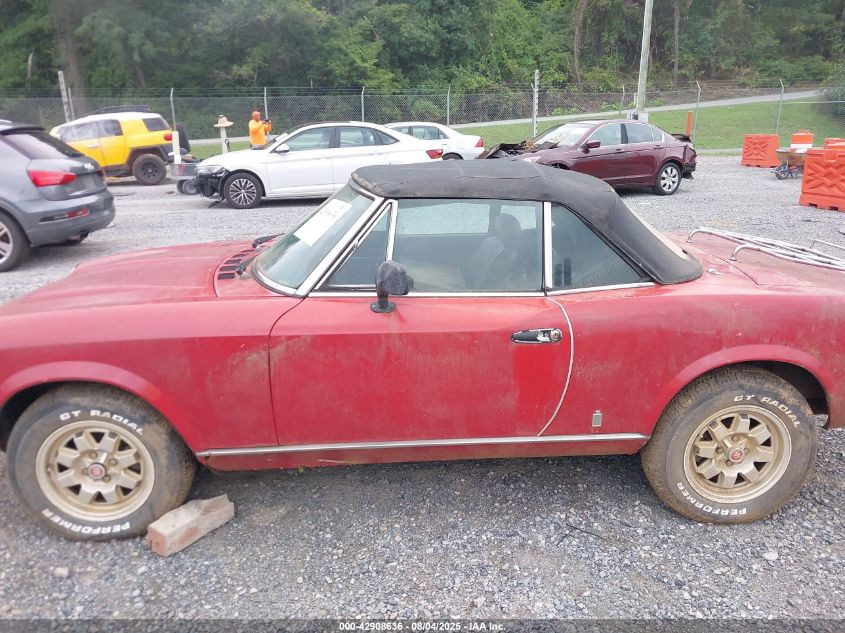 1982 Fiat 124 Spider VIN: ZFAAS00B1C8188623 Lot: 42908636