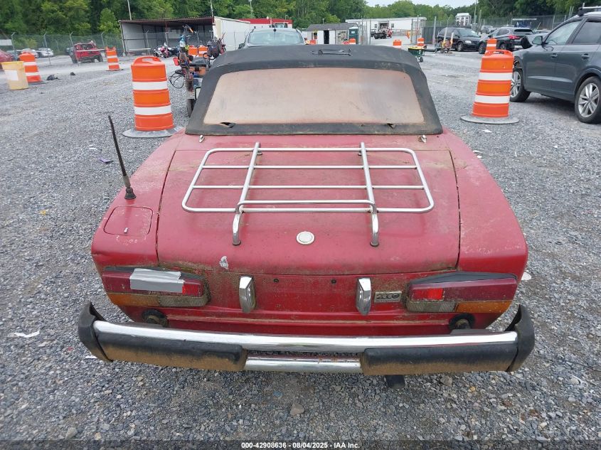 1982 Fiat 124 Spider VIN: ZFAAS00B1C8188623 Lot: 42908636