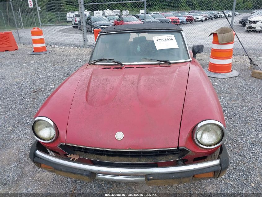 1982 Fiat 124 Spider VIN: ZFAAS00B1C8188623 Lot: 42908636