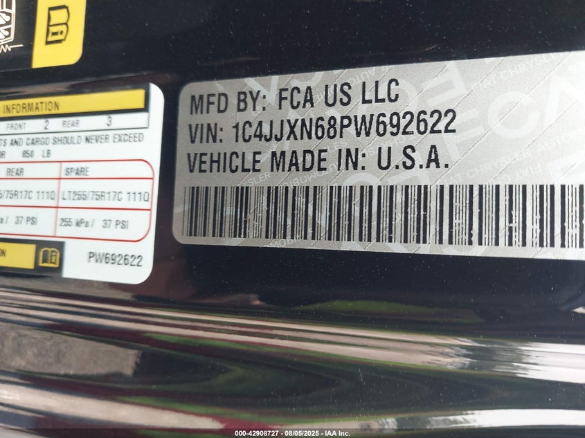 1C4JJXN68PW692622 2023 JEEP GRAND WAGONEER photo no. 9