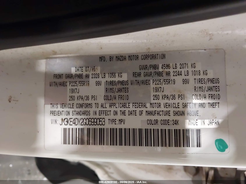 2016 MAZDA CX-5 GRAND TOURING - JM3KE4DY2G0699053