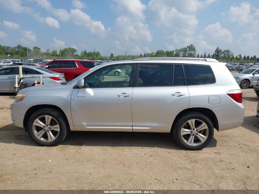 2009 Toyota Highlander Sport VIN: JTEES43A992138516 Lot: 42909322