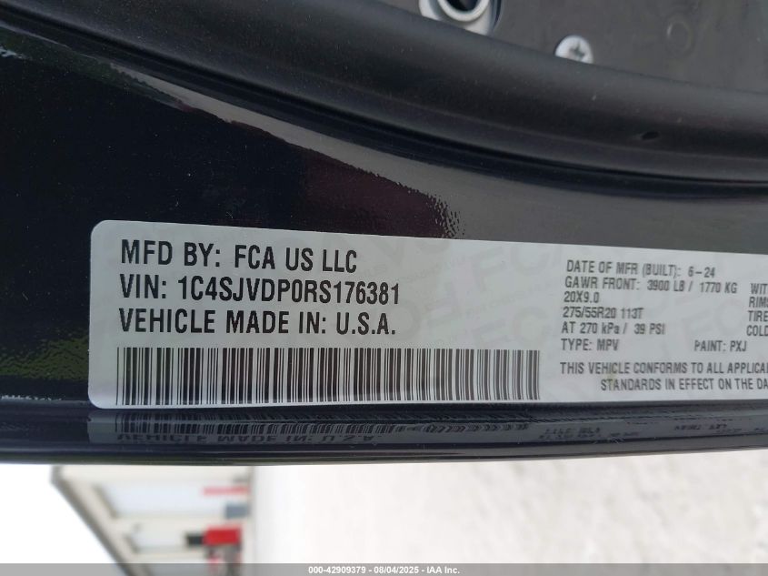 2024 Jeep Wagoneer - 1C4SJVDP0RS176381