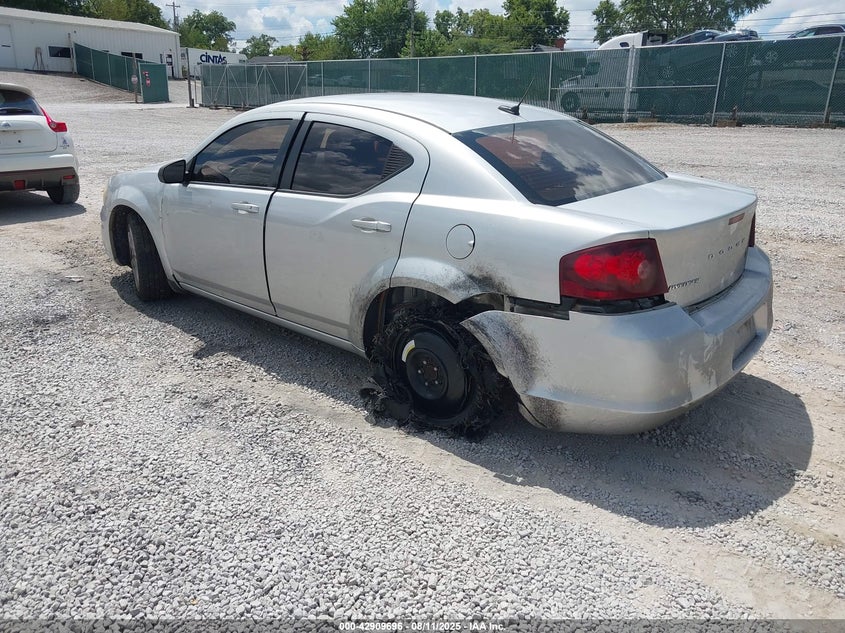 Vin: 1c3cdzab6cn231972, lot: 43403410, dodge avenger se 20123