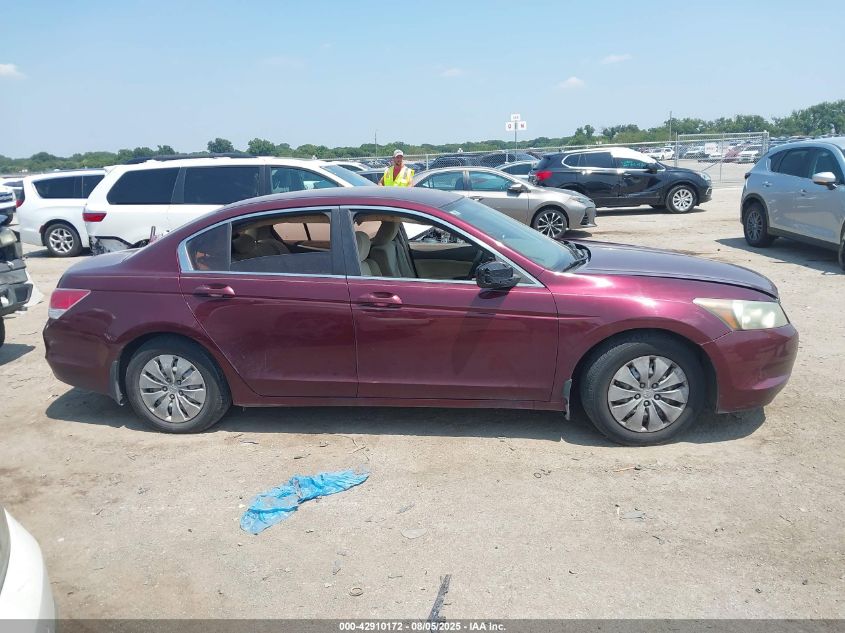 2010 Honda Accord 2.4 Lx VIN: 1HGCP2F35AA037810 Lot: 42910172