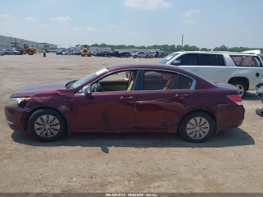 2010 Honda Accord 2.4 Lx VIN: 1HGCP2F35AA037810 Lot: 42910172