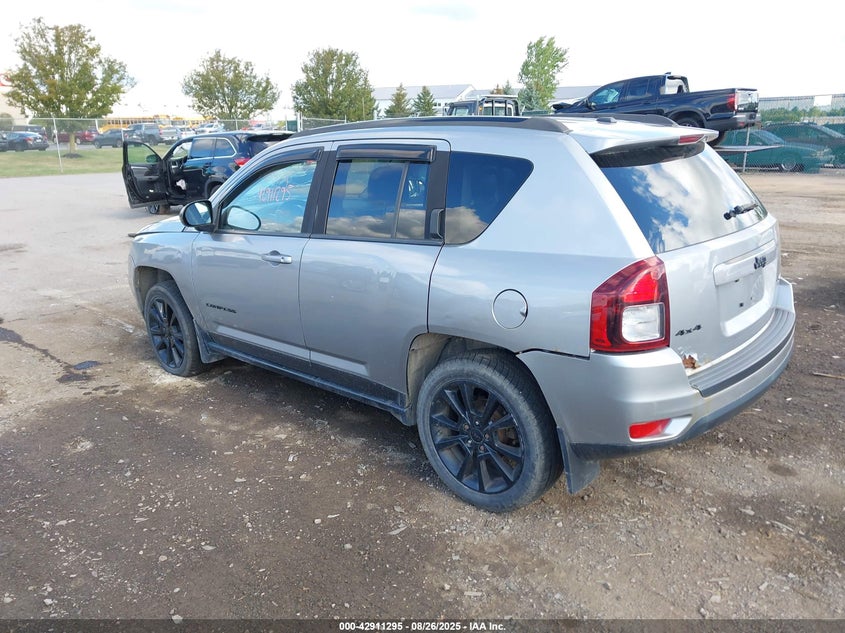 Vin: 1c4njdbb1fd216370, lot: 43405021, jeep compass altitude edition 20153