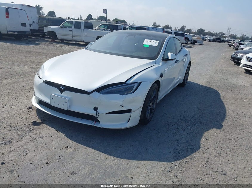 Vin: 5yjsa1e50mf447161, lot: 43405194, tesla model s long range dual motor all-wheel drive 20212