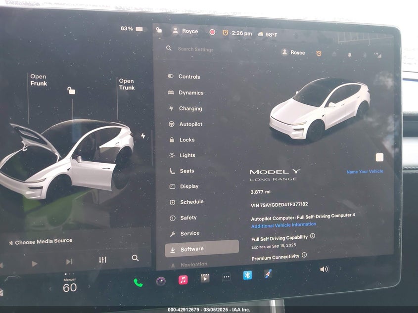2026 TESLA MODEL Y(VIN: 7SAYGDED4TF377182
