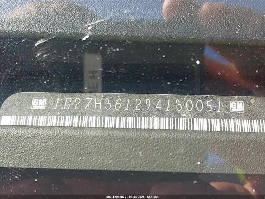 2009 Pontiac G6 Gt VIN: 1G2ZH361294130051 Lot: 42912872