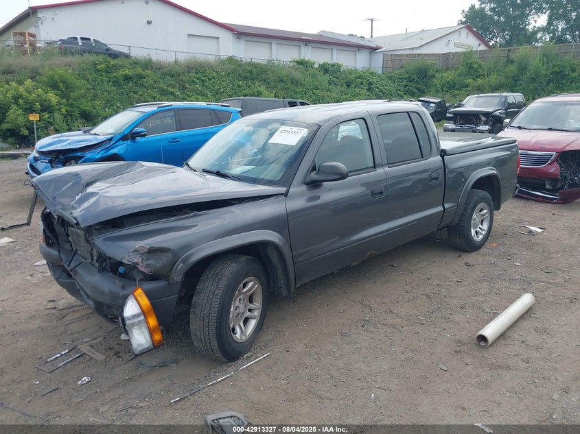 2003 Dodge Dakota Sport/Sxt grey truck gasoline 1D7HL38X13S234210 photo #3