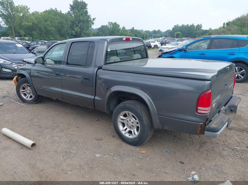 2003 Dodge Dakota Sport/Sxt grey truck gasoline 1D7HL38X13S234210 photo #4
