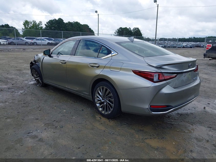 2019 Lexus Es 300H Luxury gold sedan hybrid JTHB21B19K2002768 photo #4
