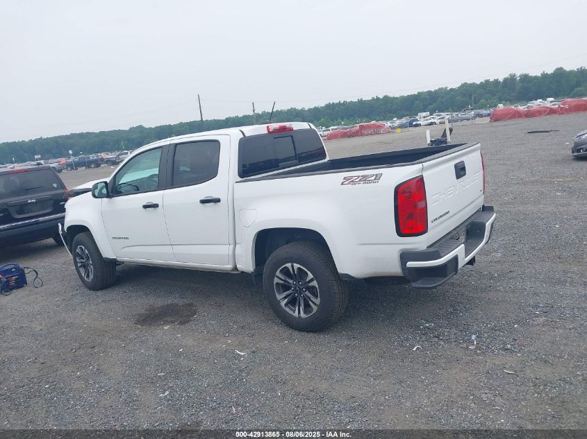 2021 Chevrolet Colorado 4Wd Short Box Z71 VIN: 1GCGTDEN5M1172378 Lot: 42913865