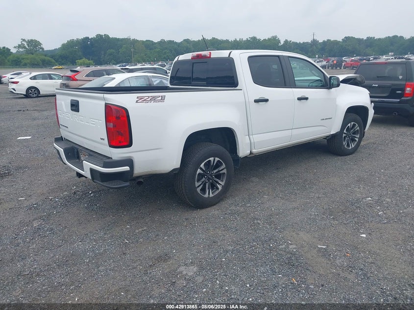 VIN 1GCGTDEN5M1172378 2021 CHEVROLET COLORADO 4WD  SHORT BOX Z71