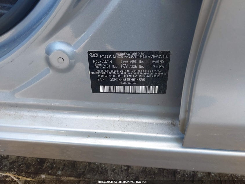 2015 HYUNDAI ELANTRA SE - 5NPDH4AE8FH614656