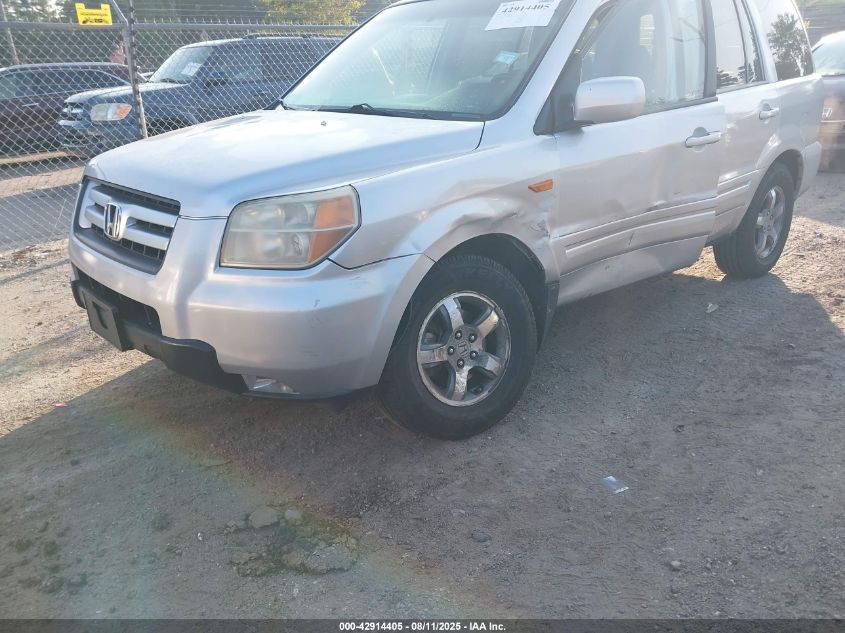 2007 Honda Pilot Ex-L VIN: 2HKYF18617H538526 Lot: 42914405