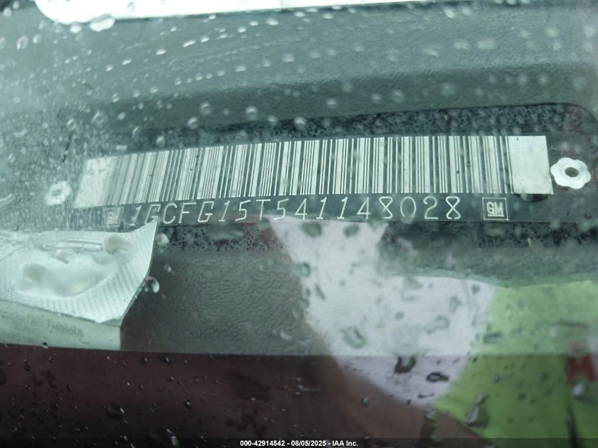 2004 Chevrolet Express VIN: 1GCFG15T541148028 Lot: 42914542