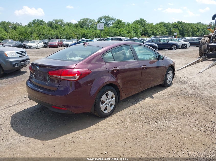 Vin: 3kpfk4a74he046215, lot: 43408315, kia forte lx 20174