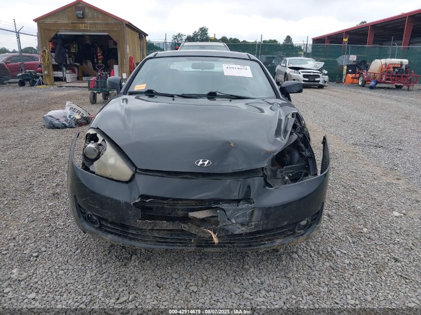 2007 Hyundai Tiburon Gs VIN: KMHHM66D87U256003 Lot: 42914679