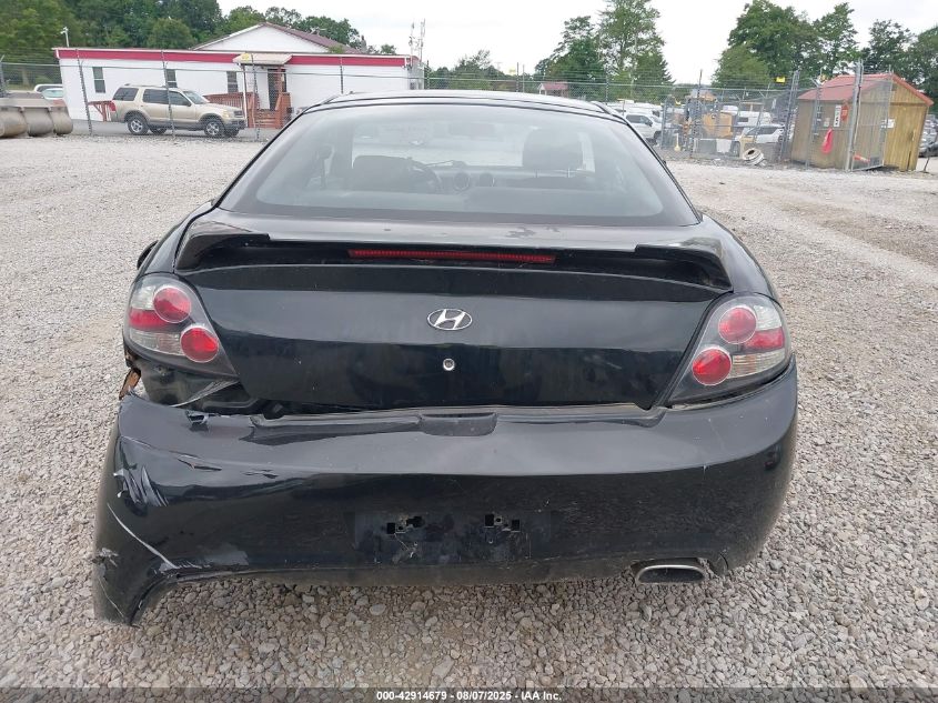 2007 Hyundai Tiburon Gs VIN: KMHHM66D87U256003 Lot: 42914679