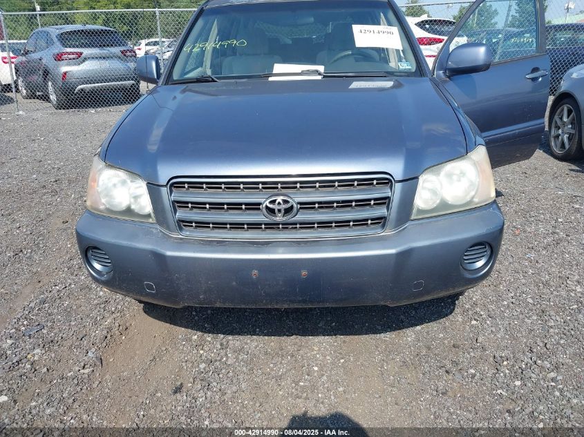 2003 Toyota Highlander V6 VIN: JTEGF21A130100947 Lot: 42914990