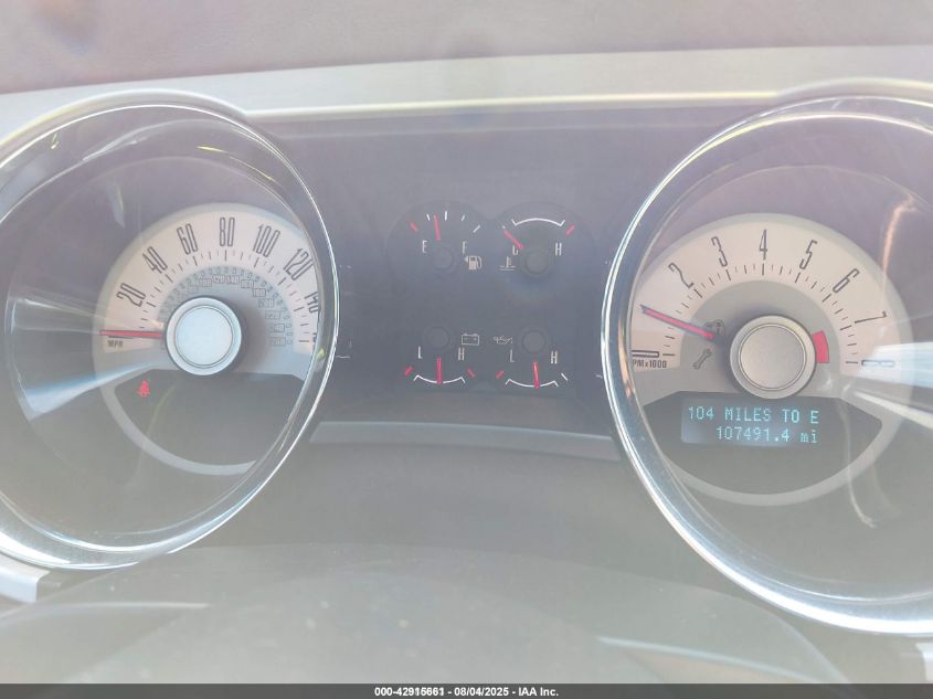 2012 Ford Mustang V6 Premium VIN: 1ZVBP8AM1C5269701 Lot: 42915661