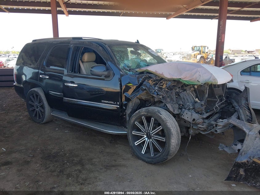 2007 GMC Yukon Denali black other gasoline 1GKFK63857J351200 photo #1