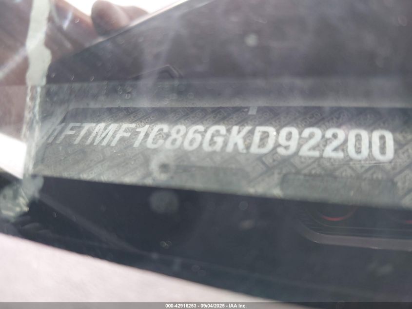 2016 Ford F-150 Xl VIN: 1FTMF1C86GKD92200 Lot: 42916253