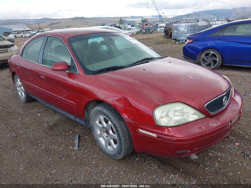 2003 Mercury Sable Gs red sedan gasoline 1MEFM50U43A622662 photo #1