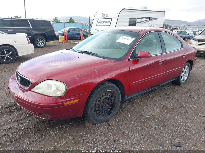 2003 Mercury Sable Gs red sedan gasoline 1MEFM50U43A622662 photo #3