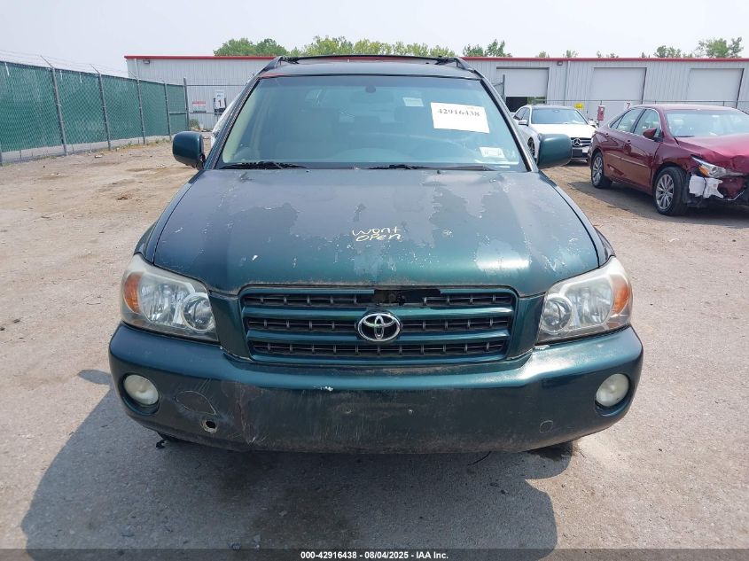 2003 Toyota Highlander Limited V6 VIN: JTEHF21A130141275 Lot: 42916438