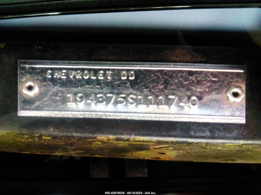 1965 Chevrolet Corvette VIN: 194375S111740 Lot: 42916536