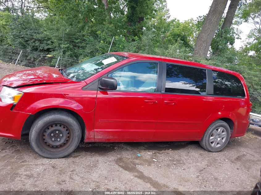 2012 Dodge Grand Caravan Se/Avp VIN: 2C4RDGBGXCR395362 Lot: 42916580