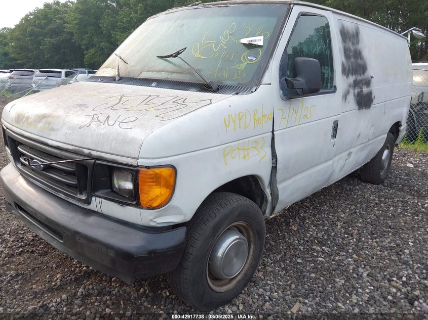 2006 Ford E-250 Commercial/Recreational white van gasoline 1FTNE24LX6DA29627 photo #3