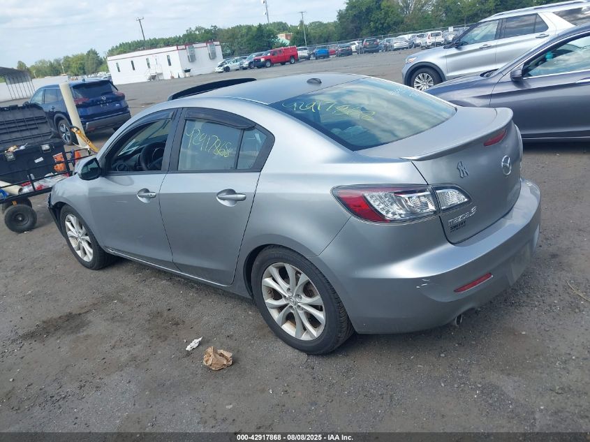 2011 Mazda Mazda3 S Grand Touring silver sedan gasoline JM1BL1W68B1428817 photo #4
