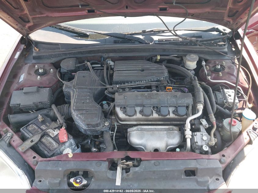 2002 Honda Civic Ex VIN: 2HGES26712H510308 Lot: 42918162