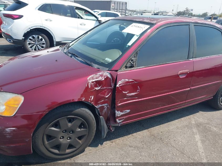 2002 Honda Civic Ex VIN: 2HGES26712H510308 Lot: 42918162