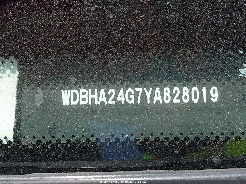 2000 Mercedes-Benz C 230 Kompressor VIN: WDBHA24G7YA828019 Lot: 42918394