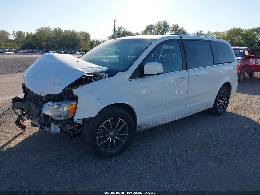 2017 Dodge Grand Caravan Sxt white van flexible 2C4RDGCG2HR842661 photo #3