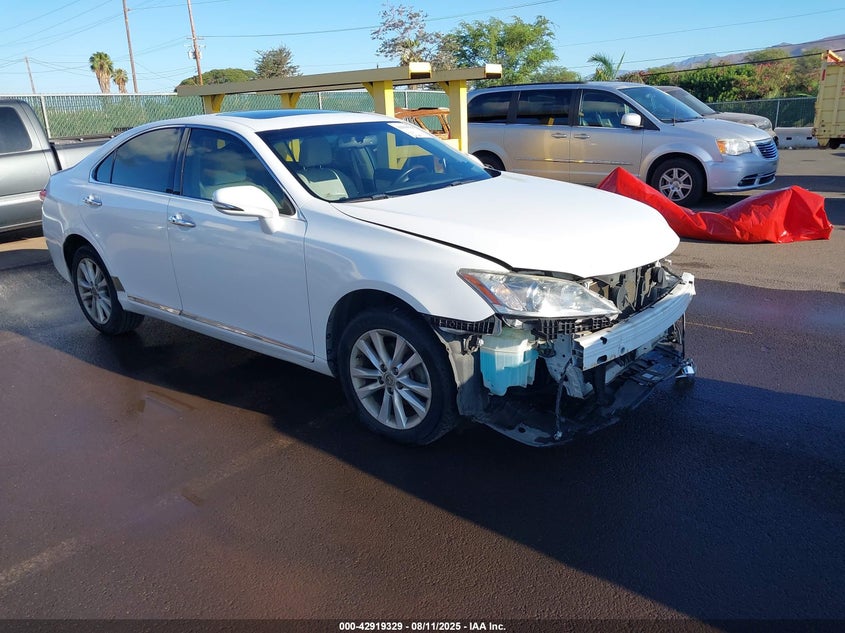 2010 Lexus Es 350 white sedan gasoline JTHBK1EG4A2390264 photo #1