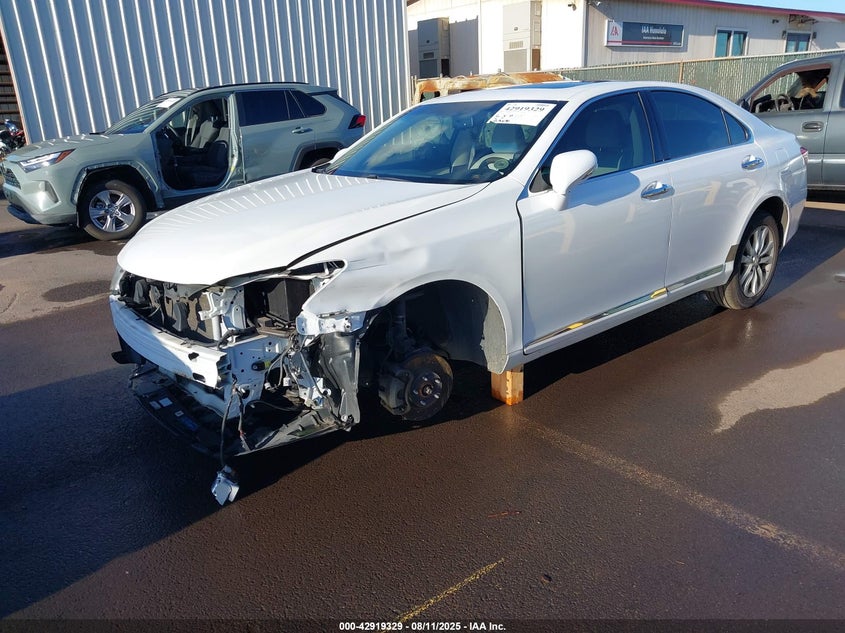 2010 Lexus Es 350 white sedan gasoline JTHBK1EG4A2390264 photo #3