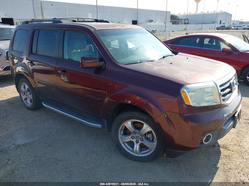5FNYF3H75CB013921 2012 Honda Pilot Ex-L auction photo 1